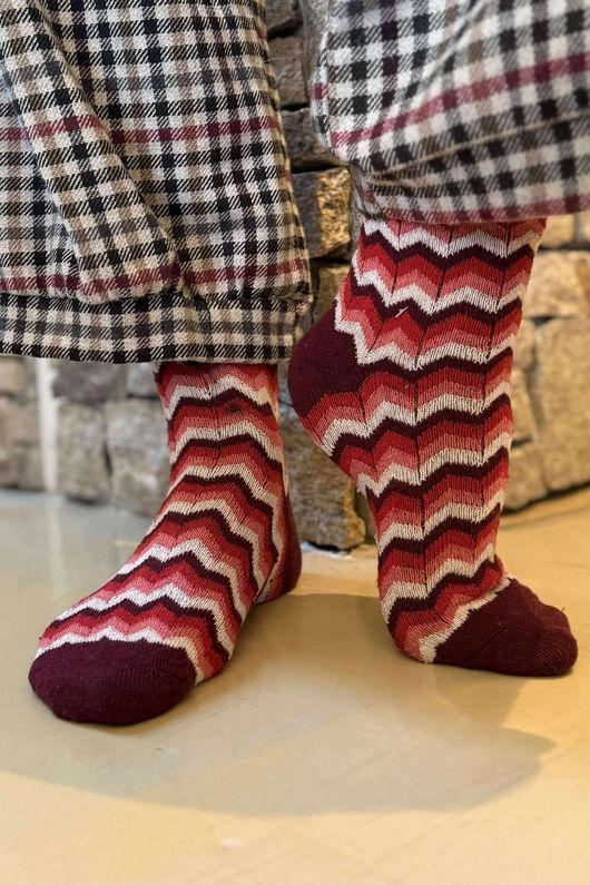 Ziggoni Socks Burgundy
